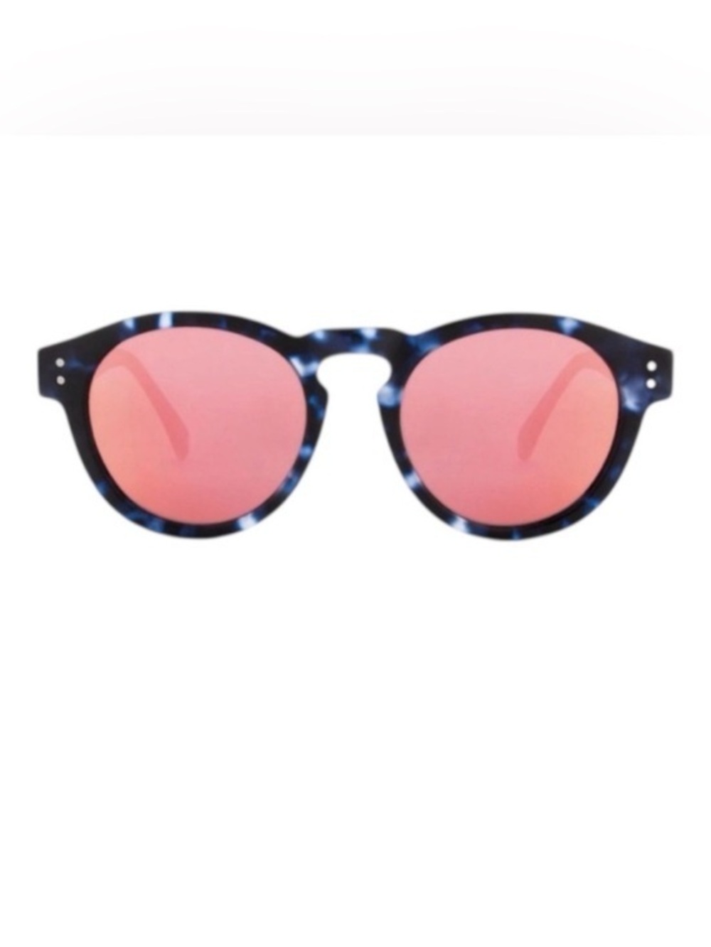 KOMONO Clement Matte Indigo Demi Sunglasses NEW round blue
